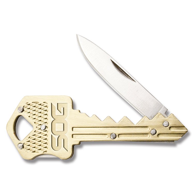 SOG Key Knife Brass SOGKEY102CP View 1
