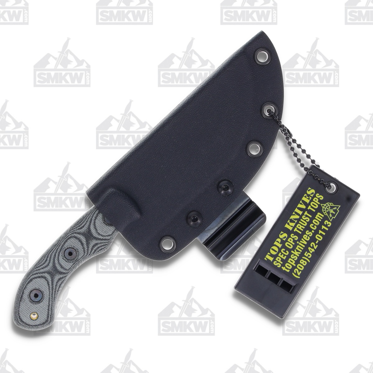 TOPS Tom Brown Mini Tracker #4 Fixed Blade Knife Black 3.5in Skinner TPTBT040 View 8
