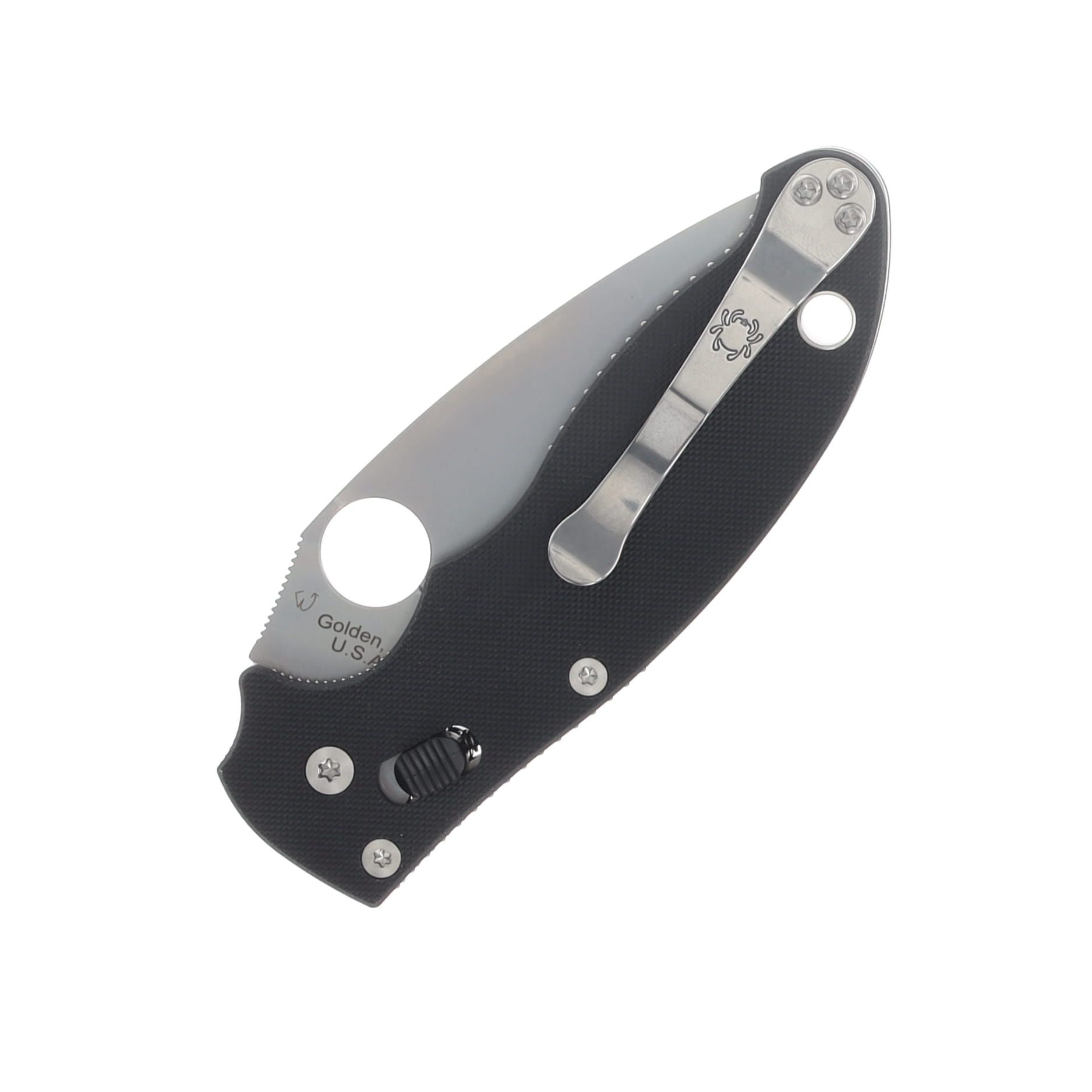 Spyderco Manix 2 Ball Bearing Lock Folding Knife Satin MagnaMax/Black G-10 SPC101GP2 View 5