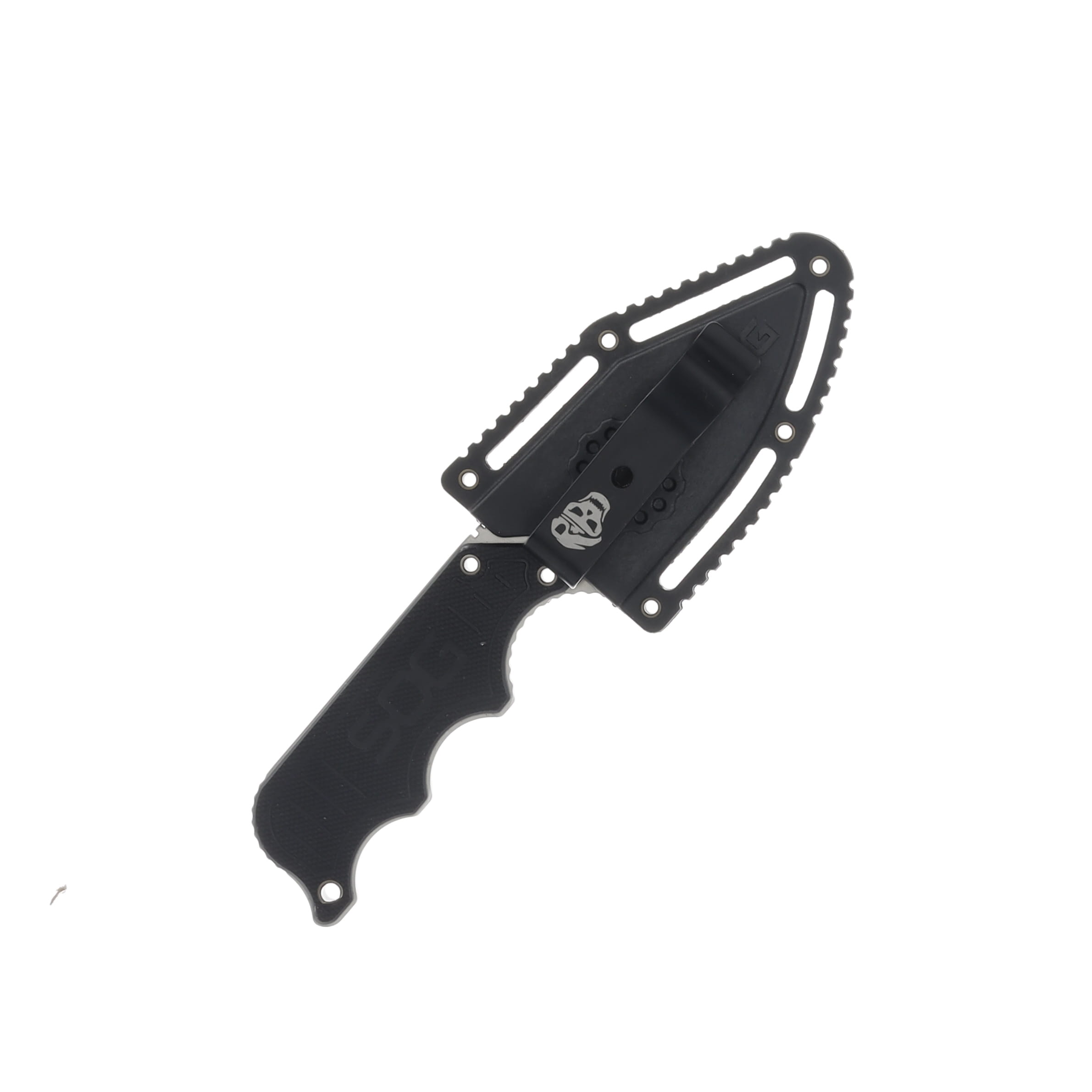 SOG Knives Instinct Fixed Blade Black G10 2.3in Plain Satin Clip Point SOGNB1012 View 3