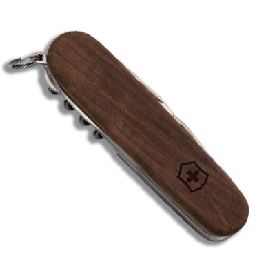 Victorinox Makers of the Original Swiss Army Knife Huntsman Hardwood 3.5in Closed View 3