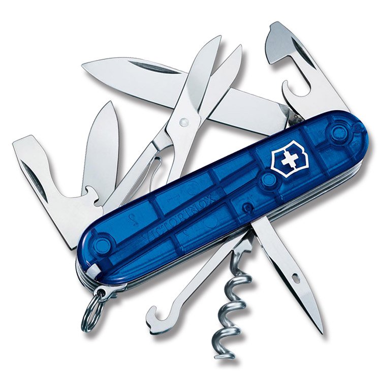 Victorinox Climber Swiss Army Knife Translucent Sapphire V53386 View 1
