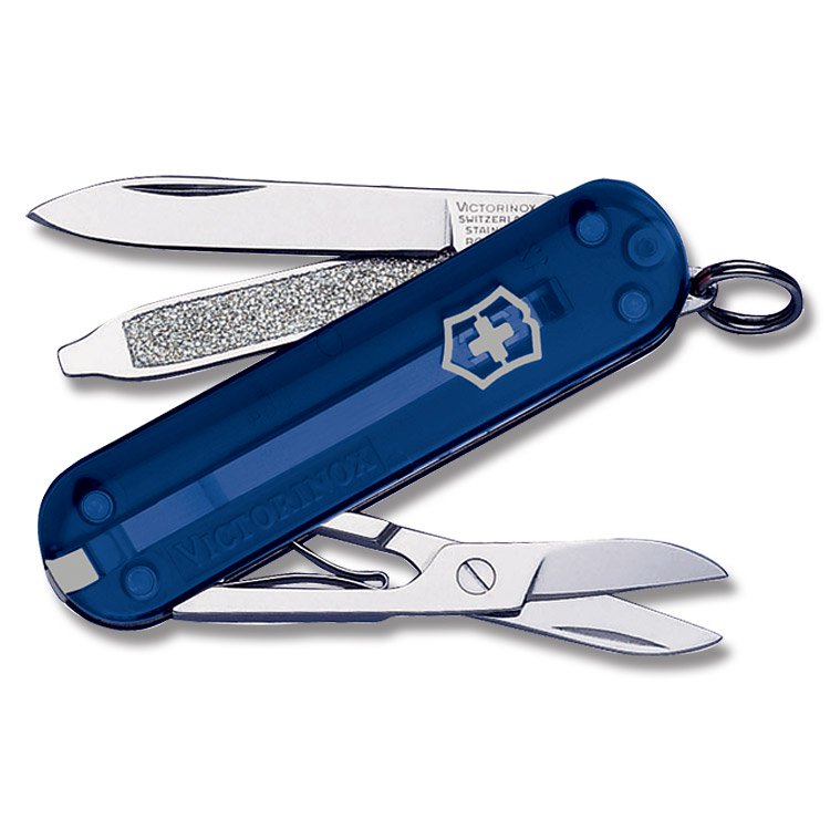 Victorinox Classic SD Swiss Army Knife Translucent Sapphire V56212 View 1