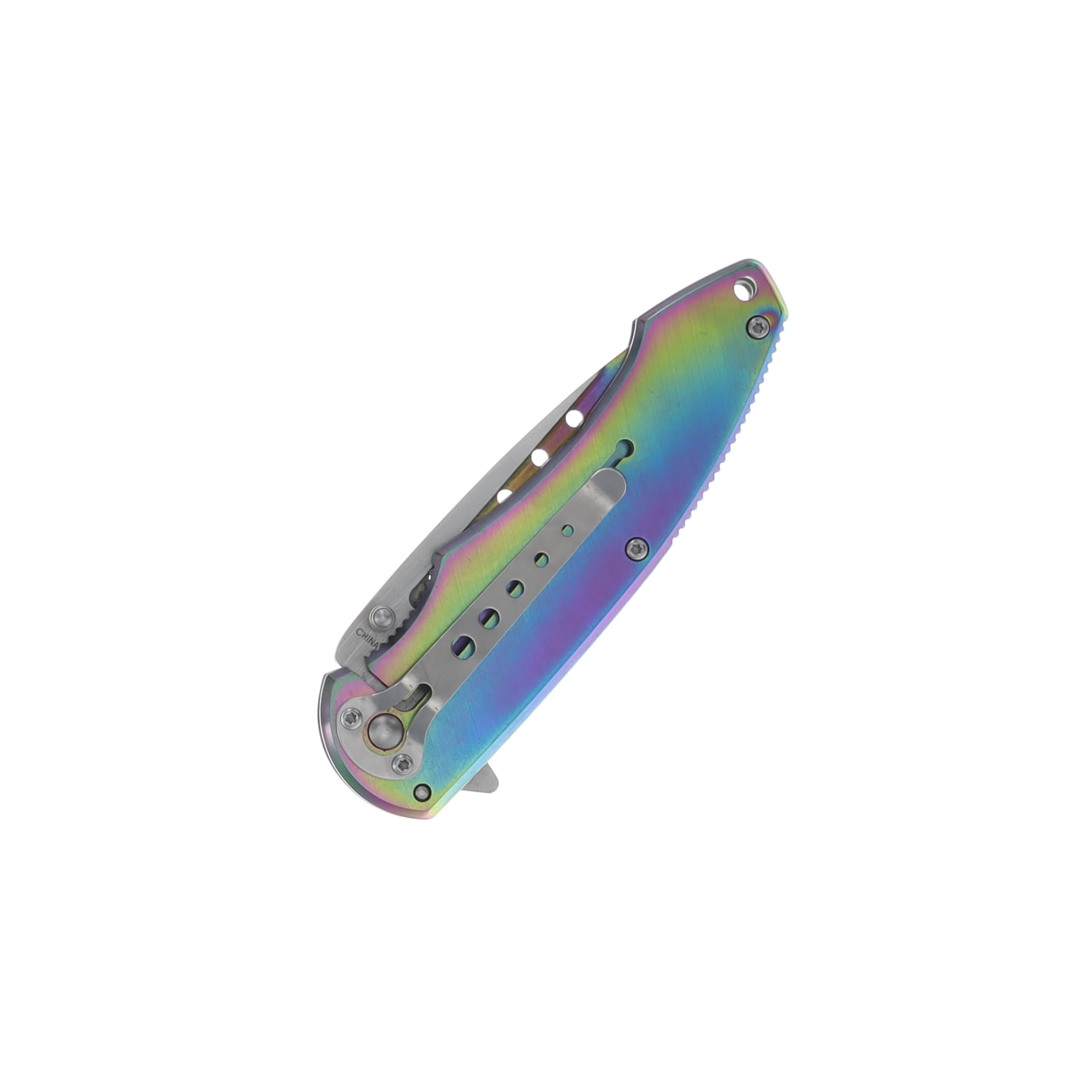 Rambling Bear Rainbow Folding Knife 300268RB View 2