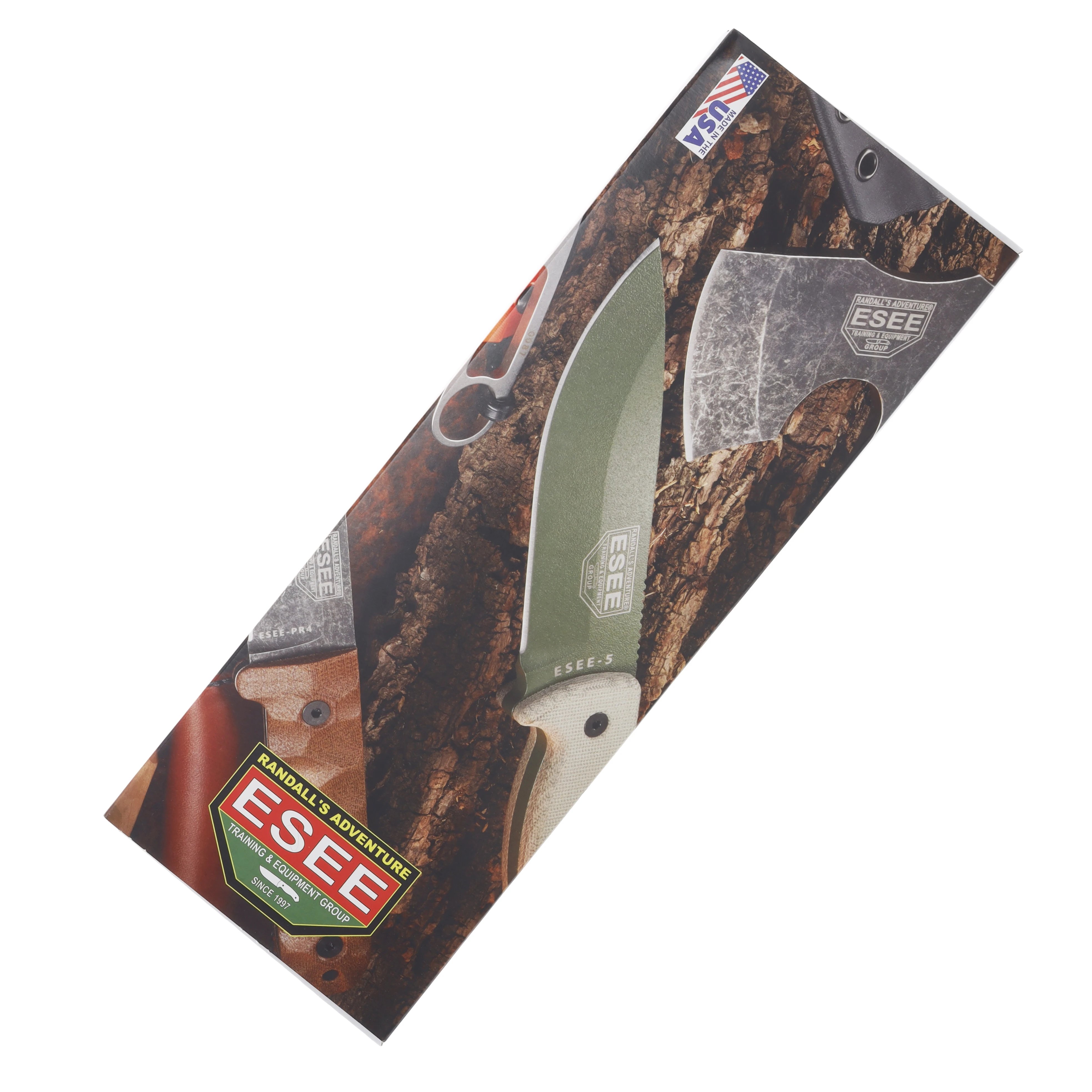ESEE 3 MIL Fixed Blade Knife 3.87in Plain Edge Tan Micarta ESEE3MILPB View 16