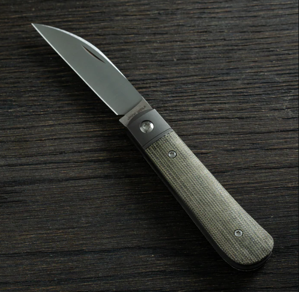 Jack Wolf Laid Back Jack Folding Knife OD Green Canvas Micarta JWLAIDB01GRN View 1
