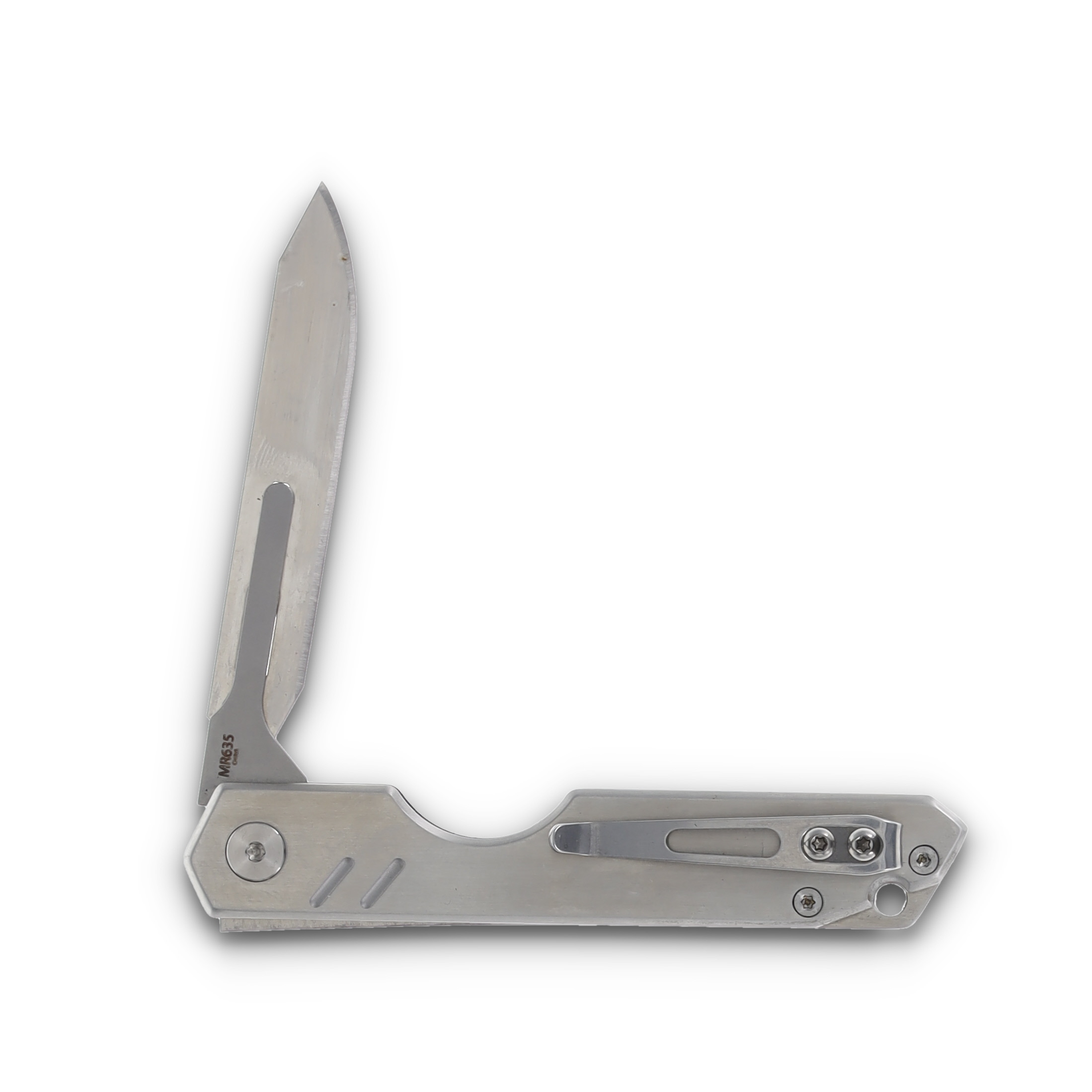 Marble's Razor Folding Knife Black Carbon Fiber G10 2.63 Inch Drop Point MR635 View 4