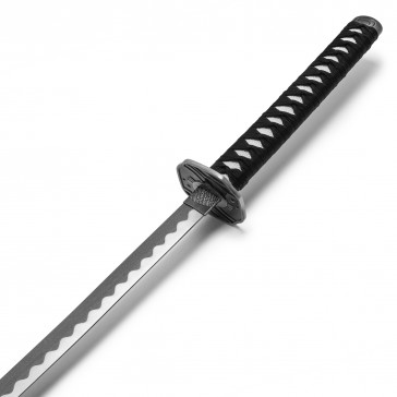 37.75in Replica Katana Sword W/Wrapped Handle and Silver Guard NTFS161 View 4