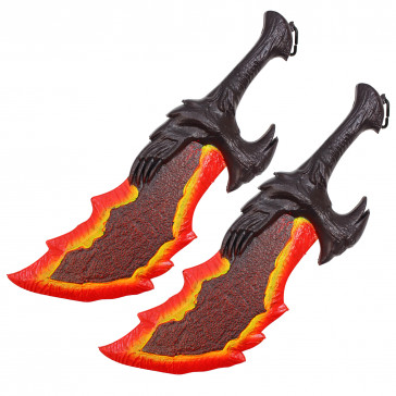 17in Krato's Blades of Chaos Dual Foam Replica Swords NTGFSB49 View 2