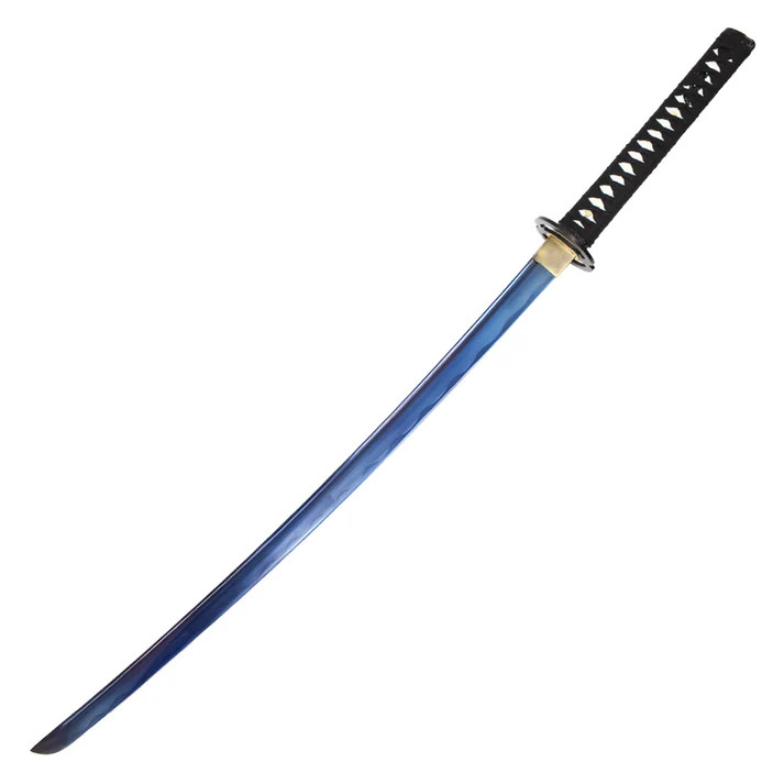 40in Blue Carbon Steel Hand Forged Katana Display Sword NTKON17BL View 4