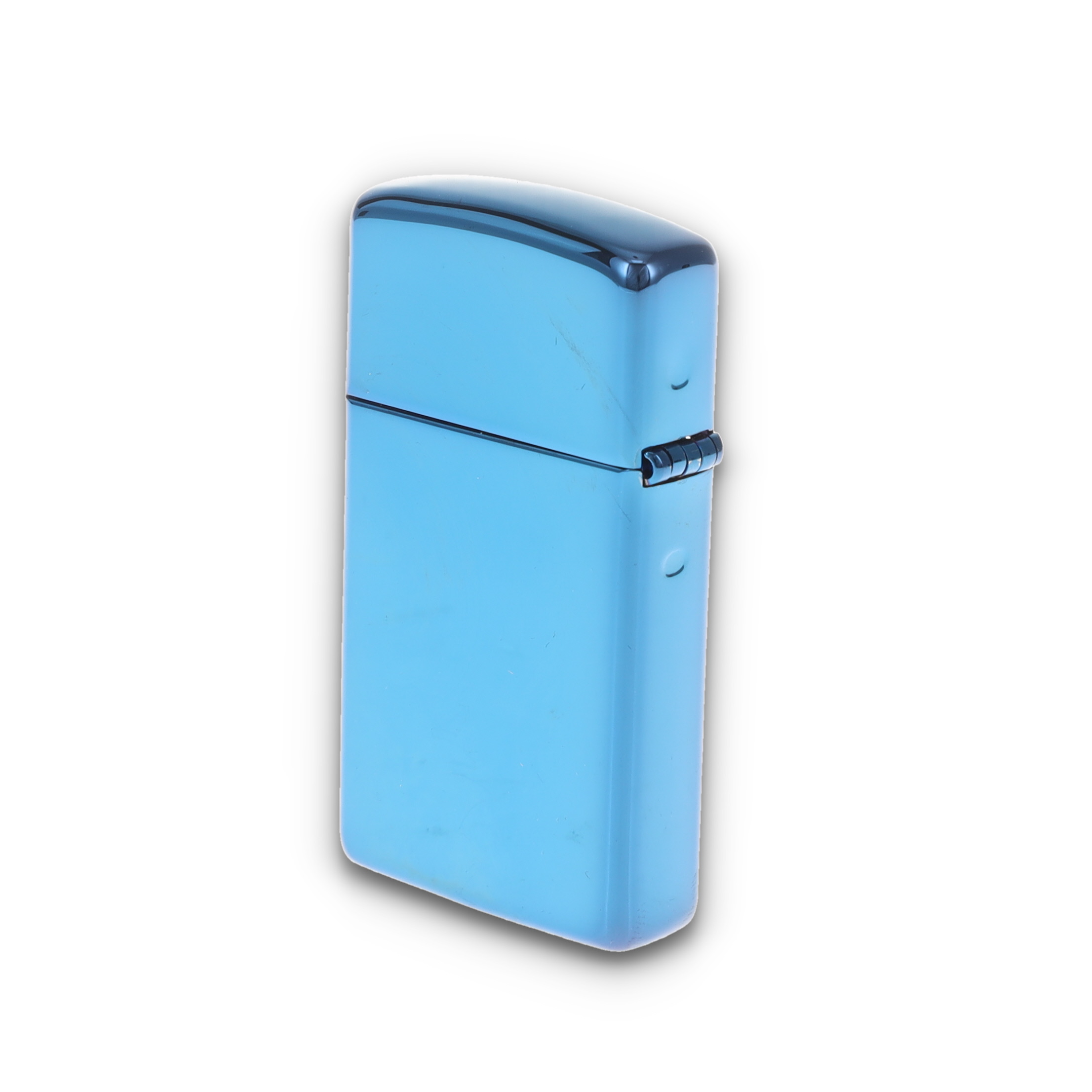 Zippo Lighter Sapphire Slim High Polish Blue Finish ZP20494 View 7