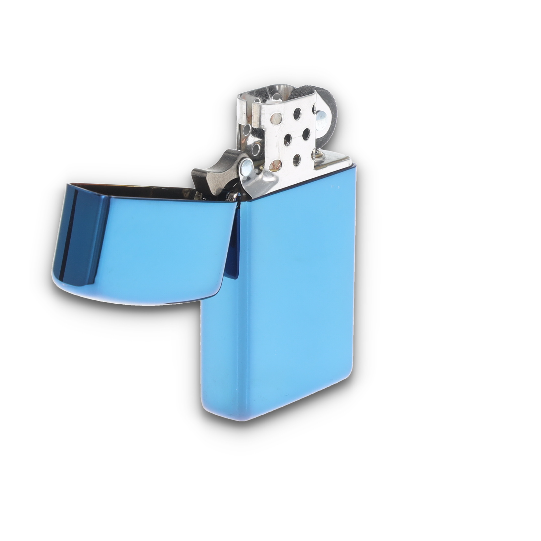 Zippo Lighter Sapphire Slim High Polish Blue Finish ZP20494 View 12