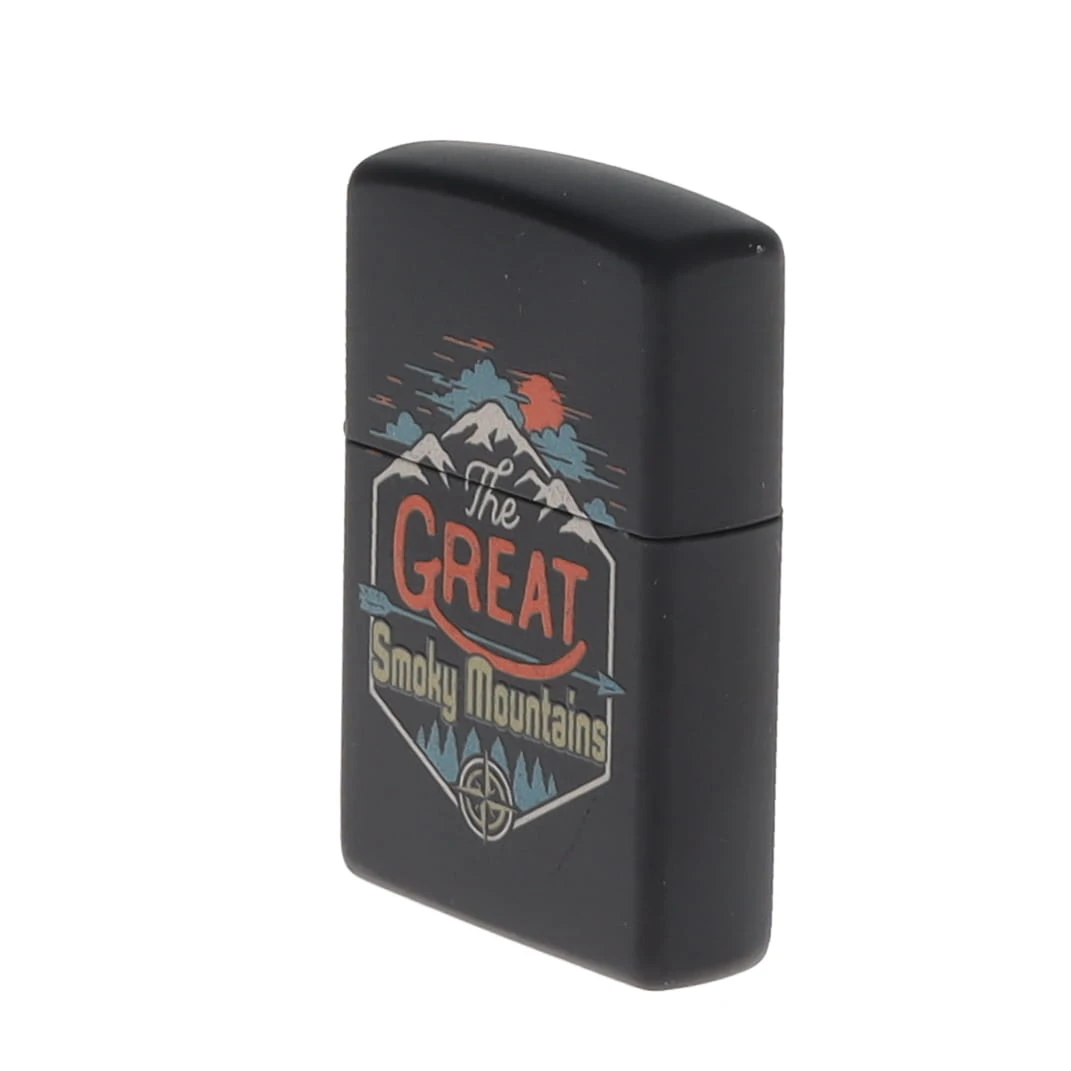 Zippo Black Matte Smoky Mountains Lighter ZP414530 View 7