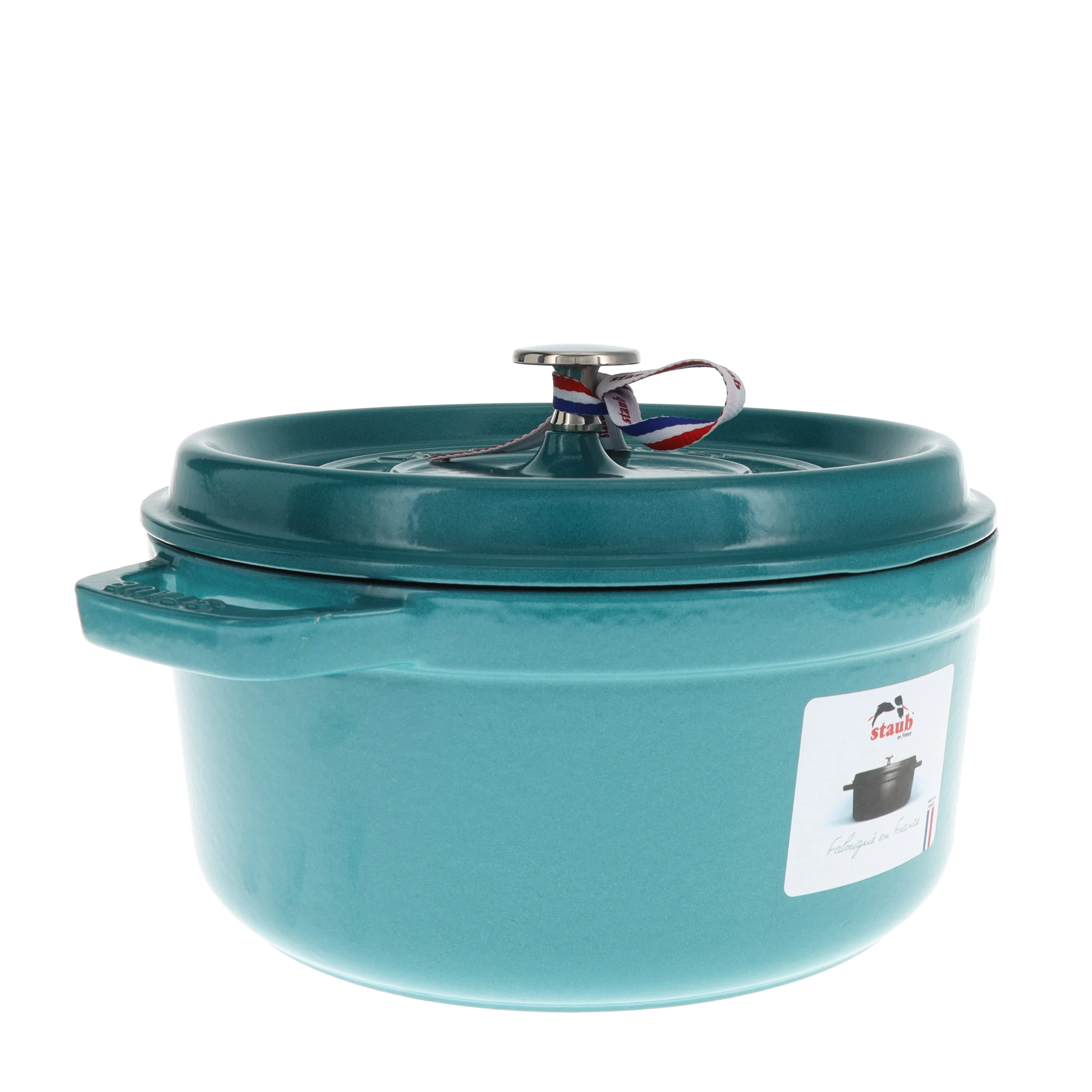 Henckels 4Qt Staub Cast Iron Round Dutch Oven Turquoise 11024105 View 2
