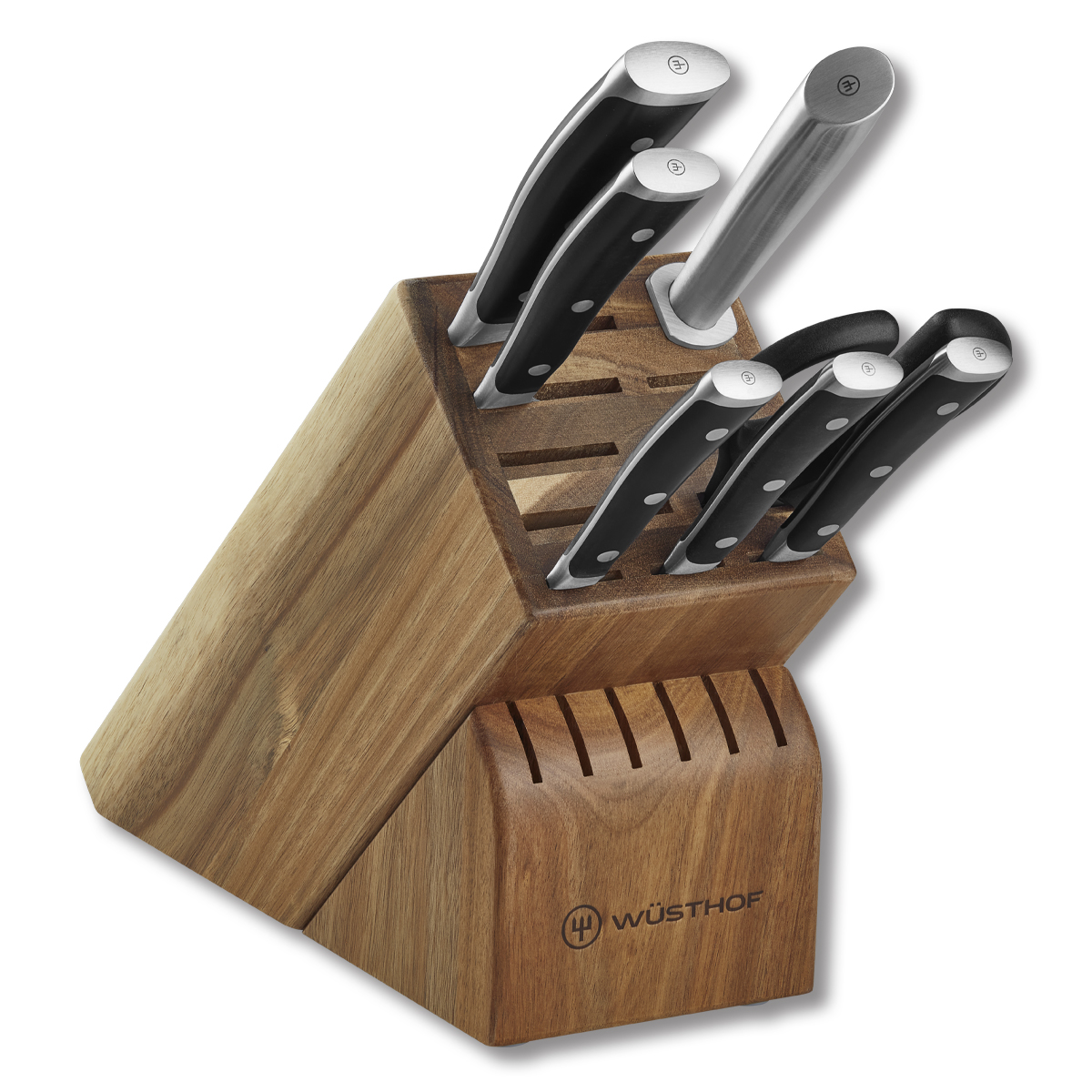 Wusthof Classic Ikon 8-Piece Knife Block Set 1090370807 View 1