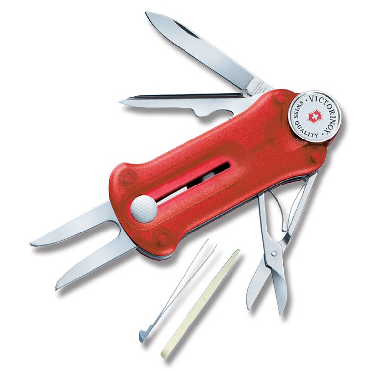 Victorinox GolfTool Swiss Army Knife Translucent Ruby V53962 View 1