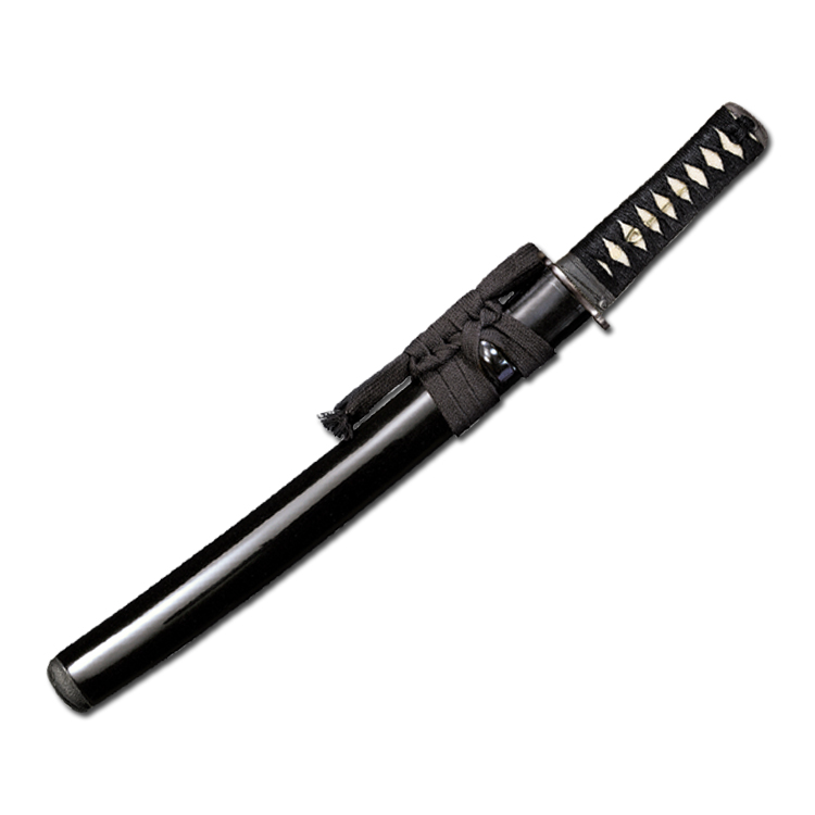 Cold Steel Warrior Series O Tanto Black Braid Cord 13.25in Plain Blade CS88BT View 2