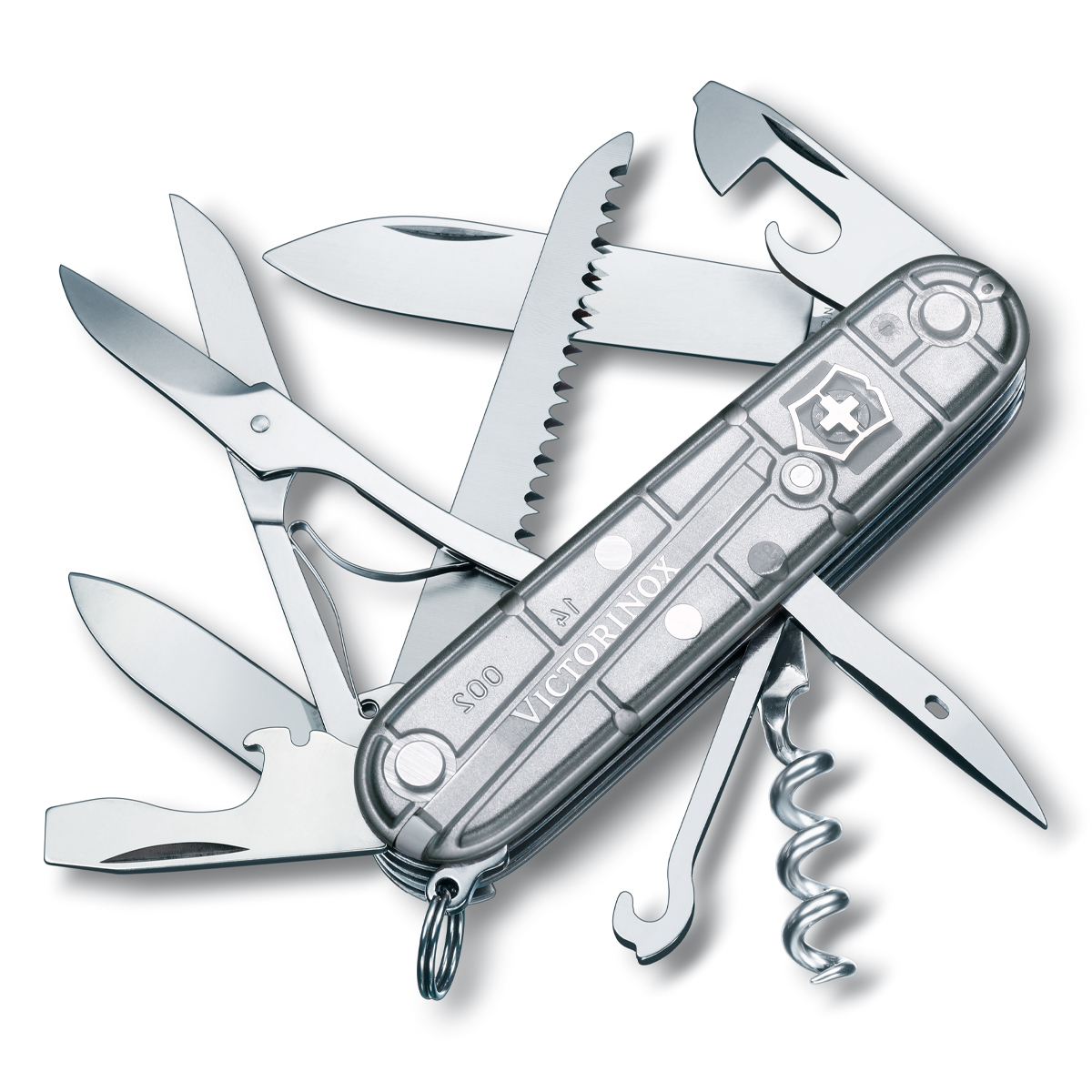 Victorinox Makers of the Original Swiss Army Knife Huntsman Silver Tech 3.5” Closed V54755 View 1