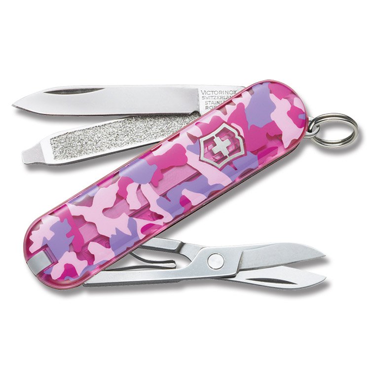 Victorinox Classic SD Swiss Army Knife Pink Camo V56184 View 1