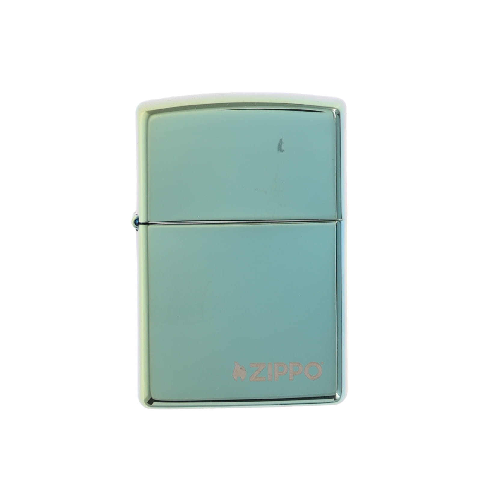 Zippo Classic High Polish Green Logo Lighter ZP28129ZL View 1
