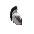 Trojan Helmet 18 Gauge Steel Black Crest Decorative Armor 910923BK View 1