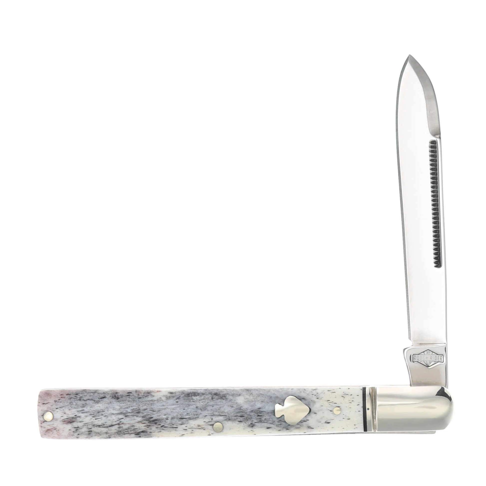 Rough Ryder Black Appaloosa 30th Anniversary Spade Shield Doctor's Knife RR2484 View 1