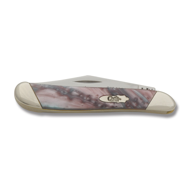 Case XX Slant Bolster Coral Sea Corelon Peanut Folding Knife CAS9220CS View 2