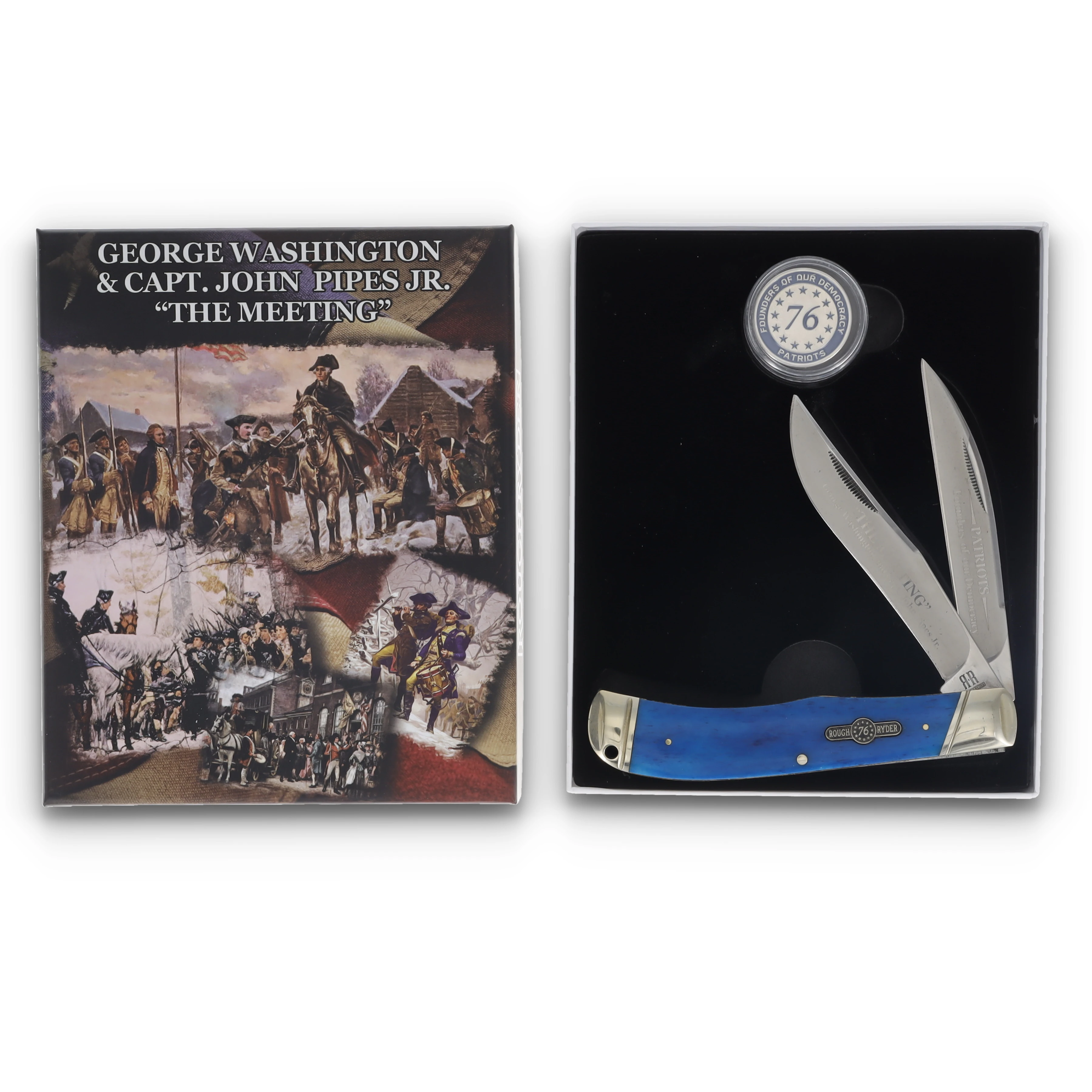 Rough Ryder Patriot Series Jumbo Trapper Gift Set with Collector's Coin RR2511 View 13