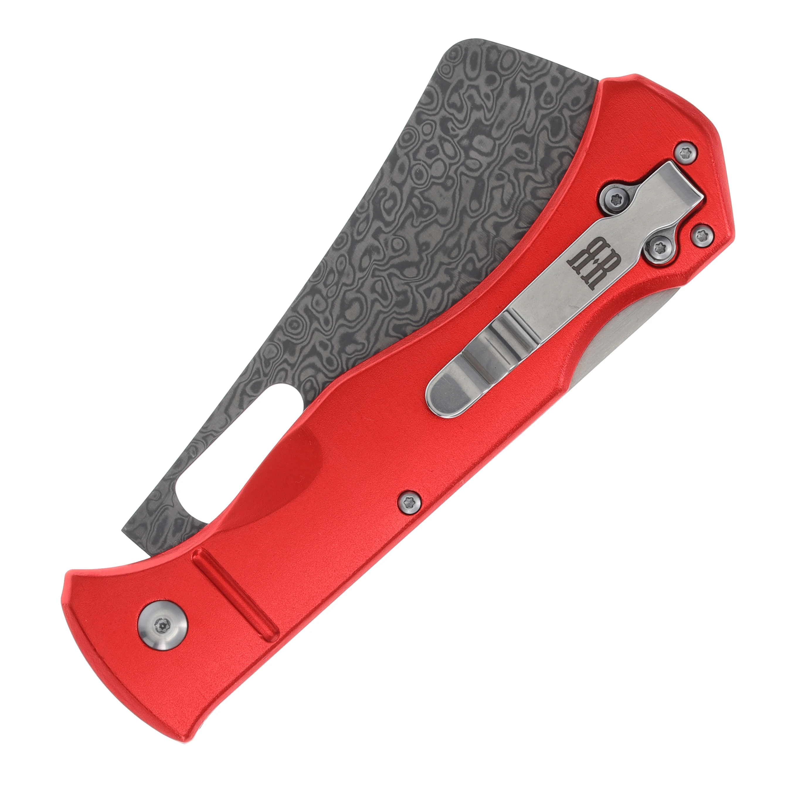 Rough Ryder Sous Chef Lockback Folding Knife (Damascus, Cleaver) RR2536 View 6