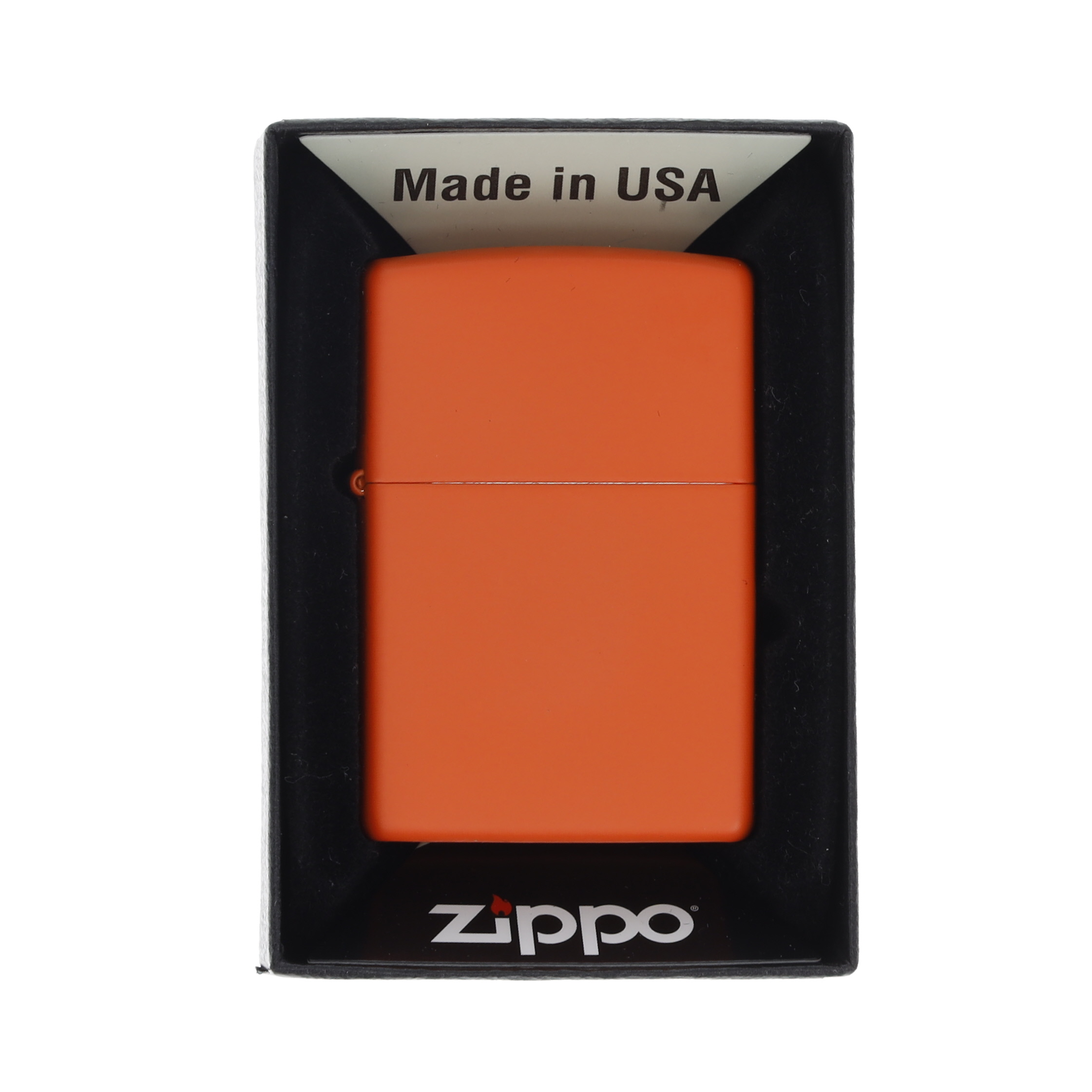 Zippo Orange Matte Lighter ZP231 View 12