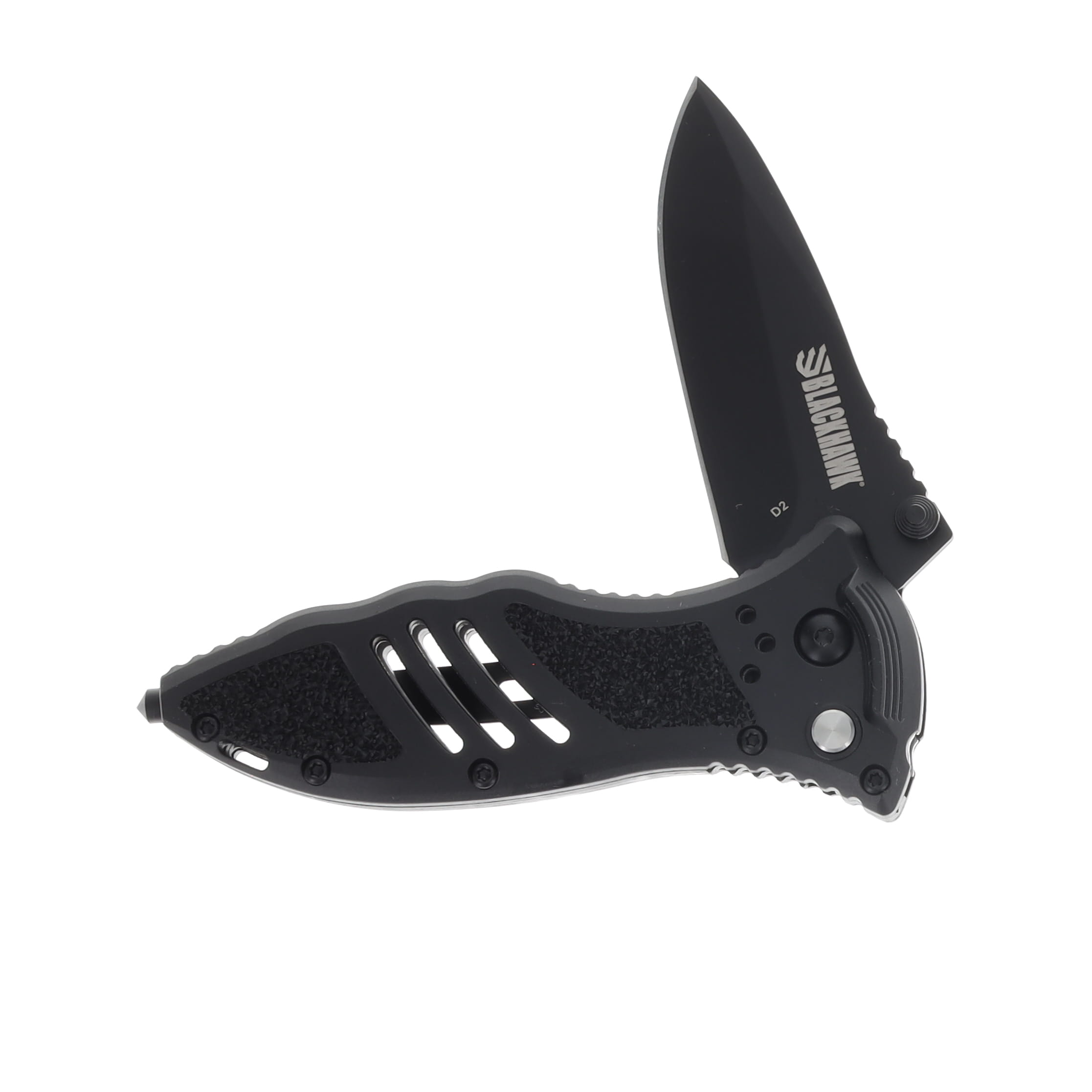 Blackhawk CQD Small Button Lock Knife 3.25in Black Drop Point Blade BH15M201BK View 3