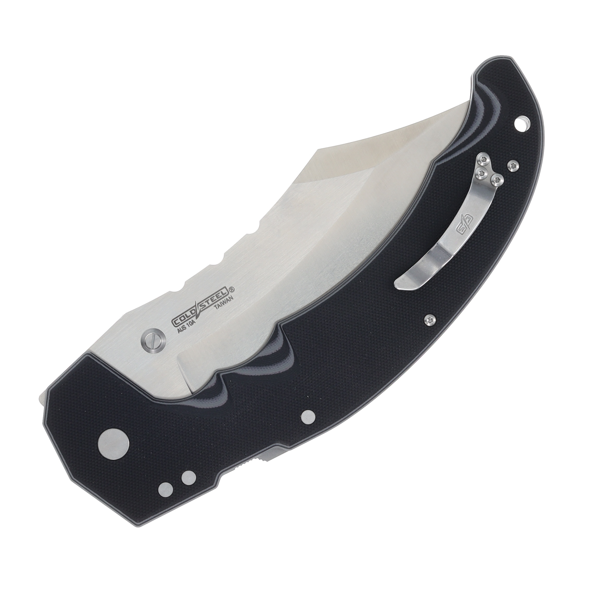 Cold Steel Mayhem Atlas Folding Knife 6in Plain Edge Gray G10 CSFL60DPLM View 6