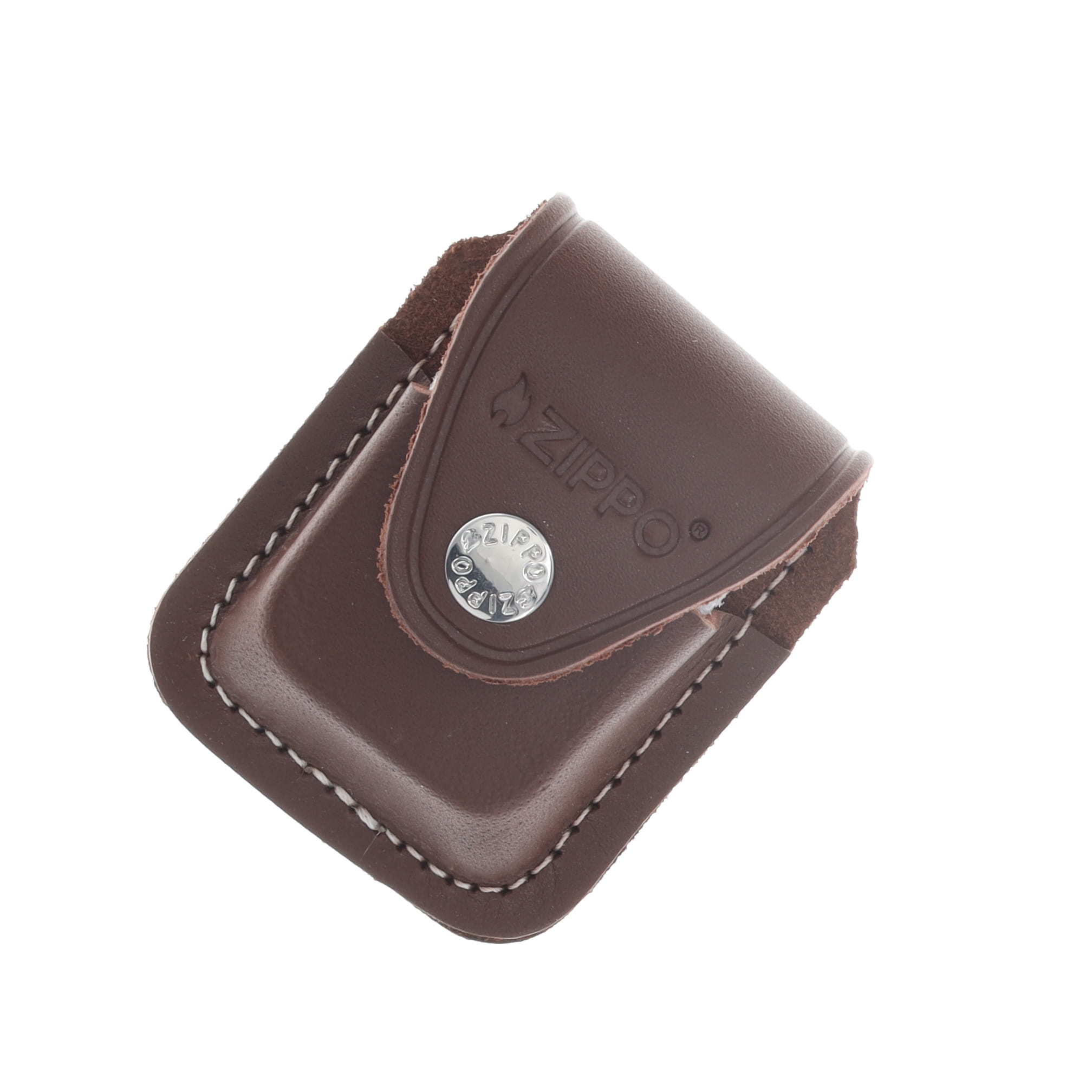 Zippo Leather Lighter Sheath Brown Clip ZPLPCB View 1