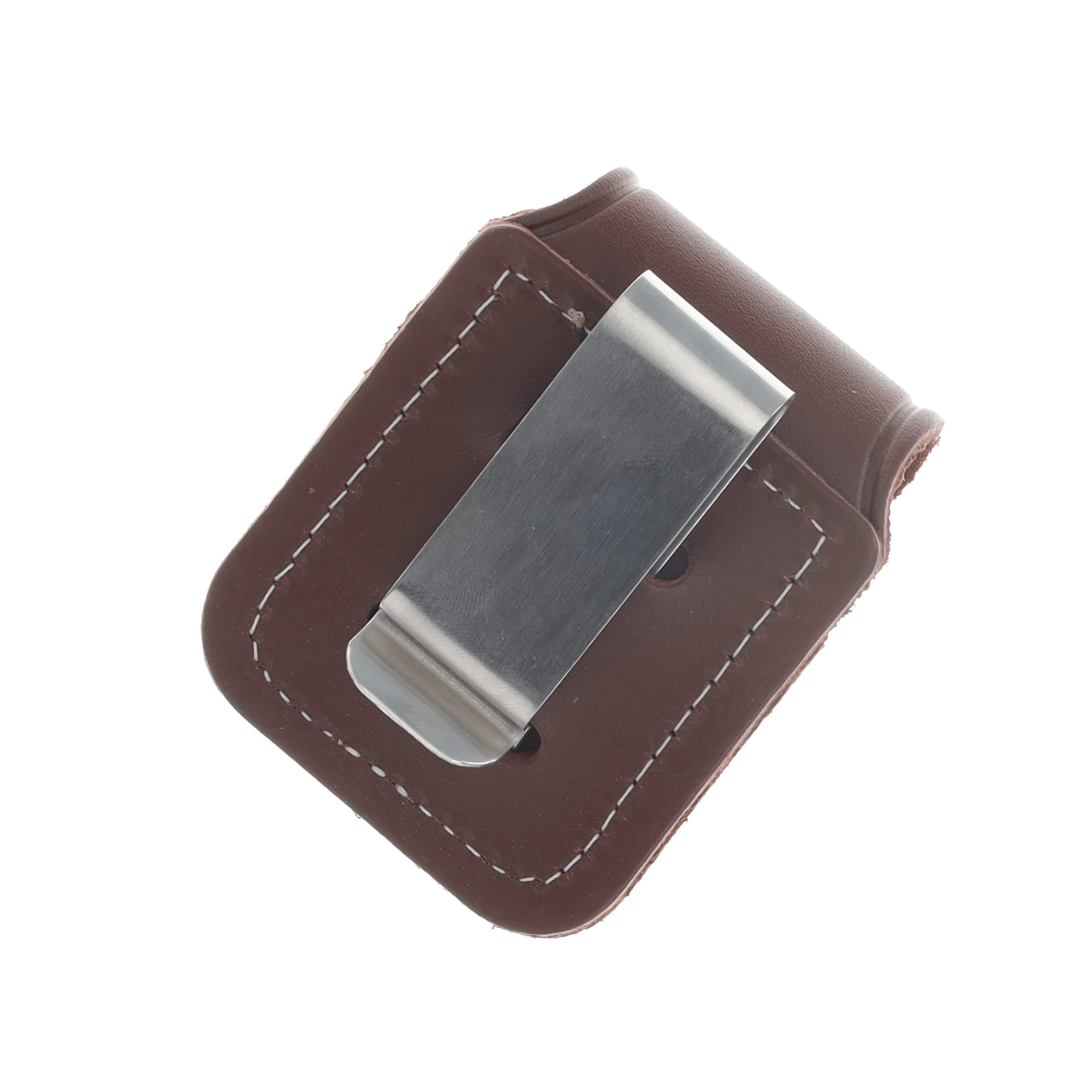 Zippo Leather Lighter Sheath Brown Clip ZPLPCB View 3