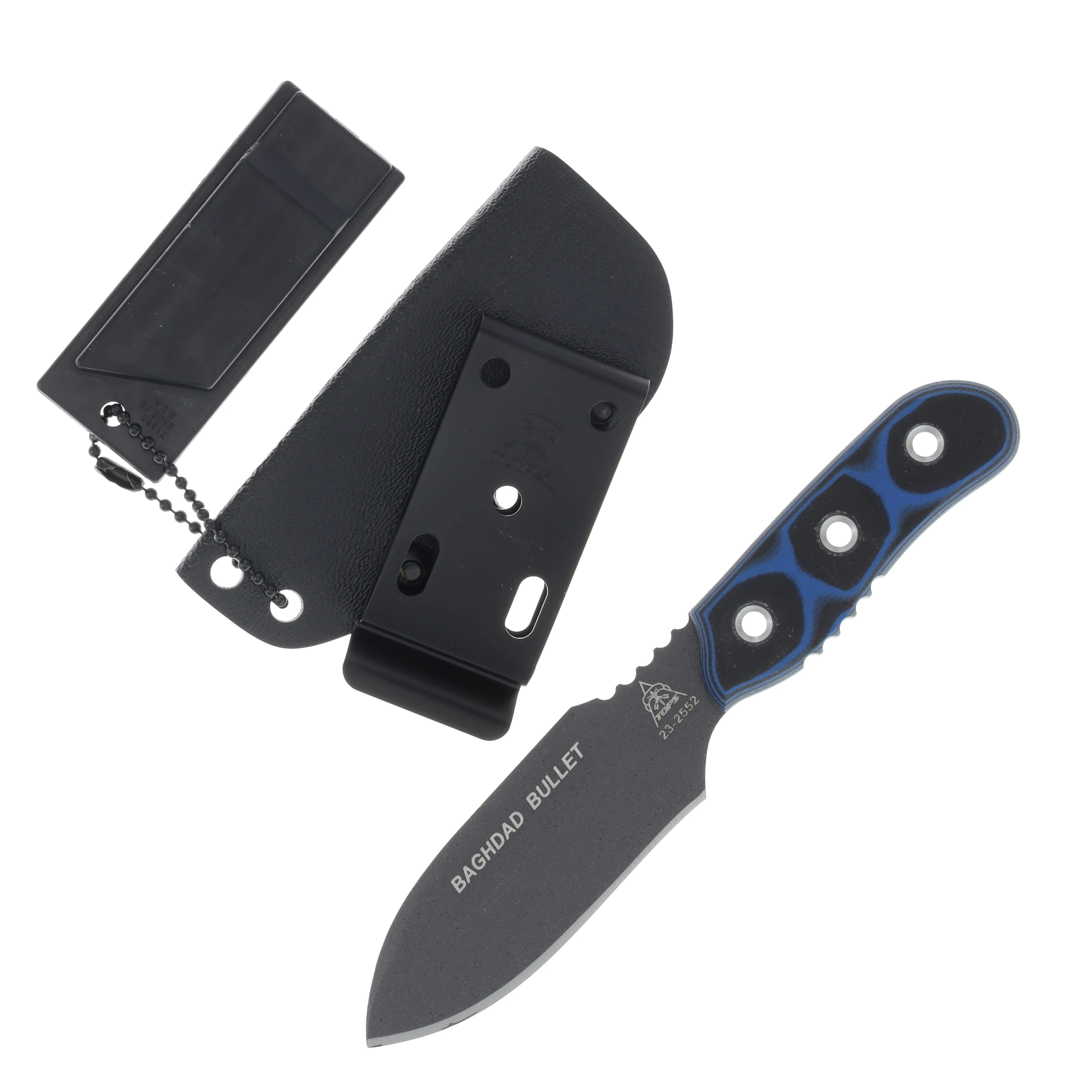 TOPS Baghdad Bullet 3.5 Inch Plain Tactical Gray Spear Point TPBAGD03 View 1