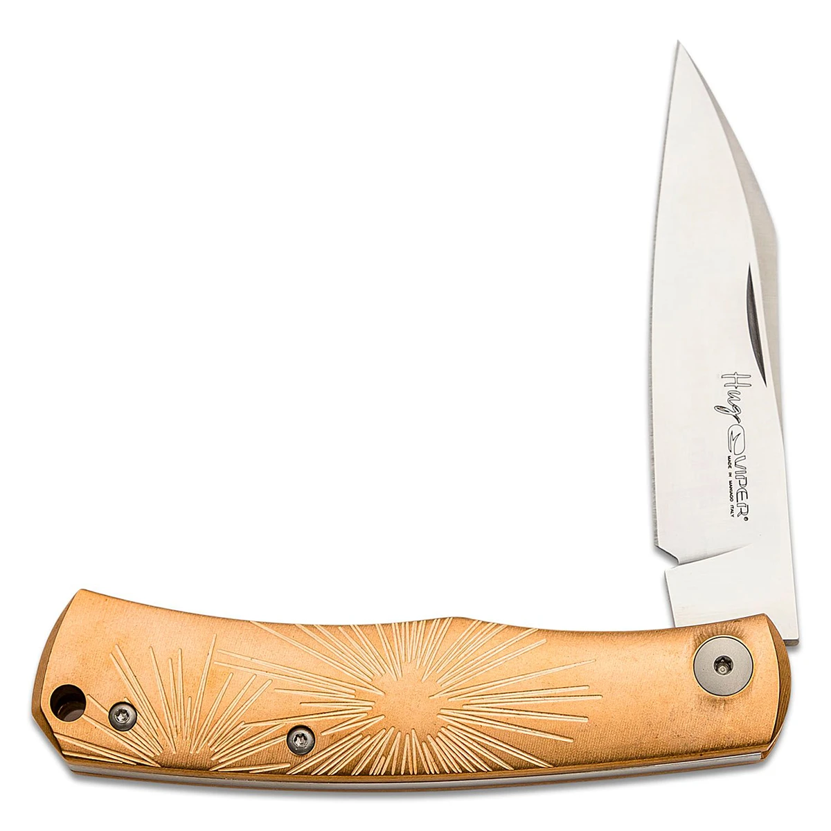 Viper Knives Hug Slipjoint Folding Knife M390/Star Patterned Bronze V5990BRS View 3