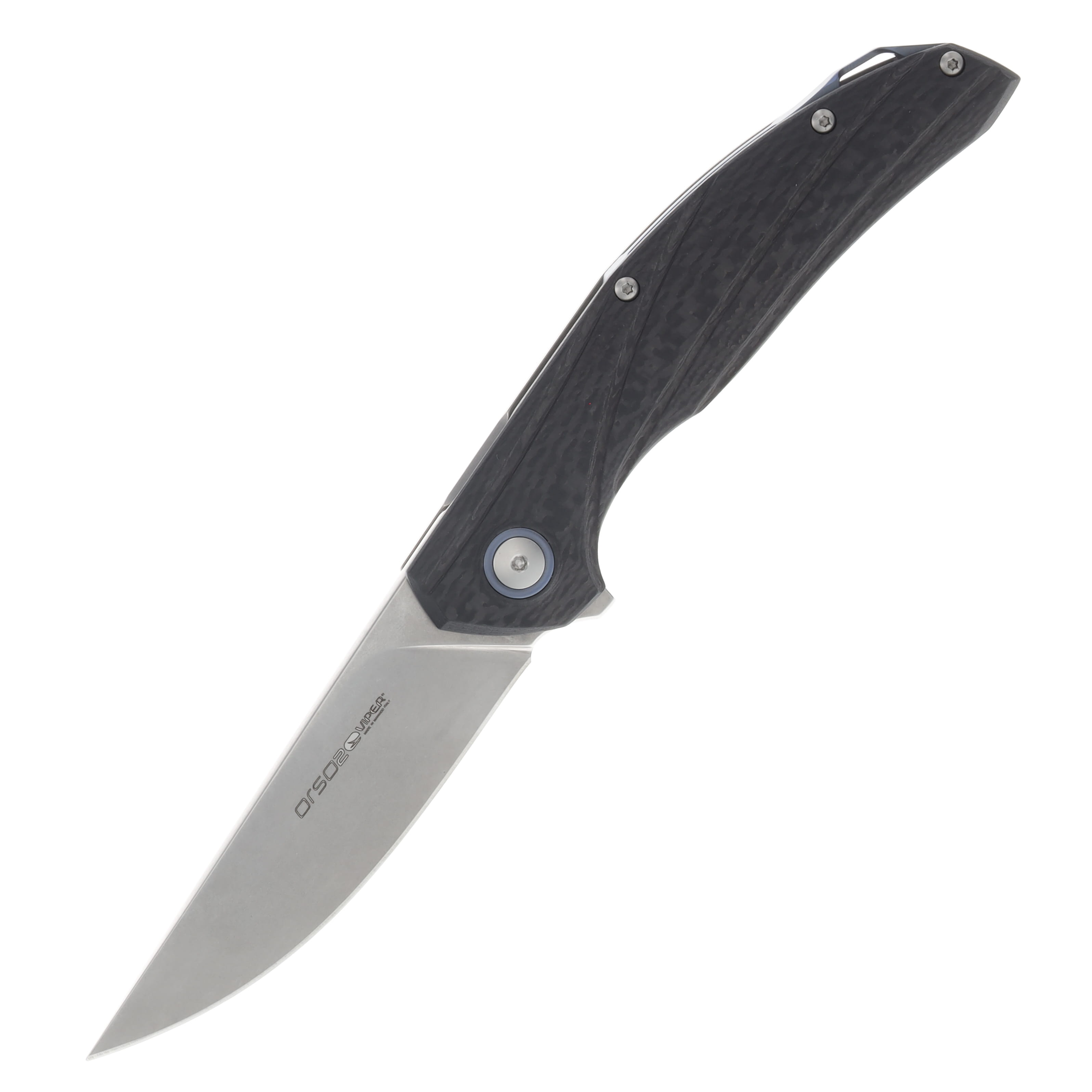 Viper Orso 2 Carbon Fiber Folding Knife 3.43in Straight Back Blade V5998FC View 1