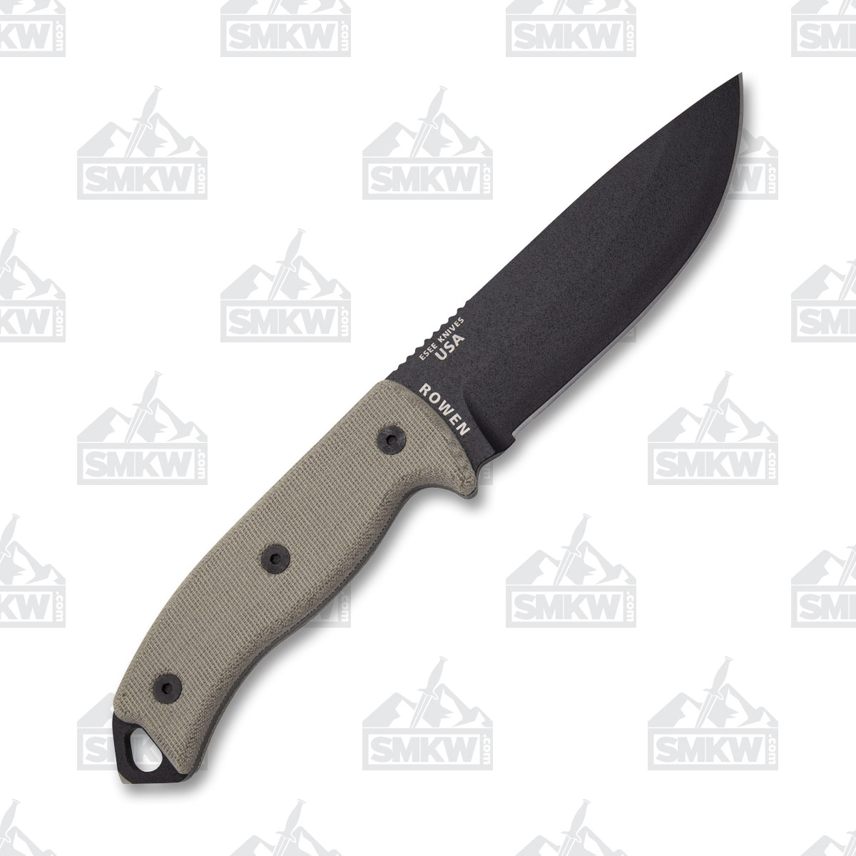 ESEE 5P Fixed Blade Knife Black 1095/Tan Micarta with Black Sheath ESEE5P View 3