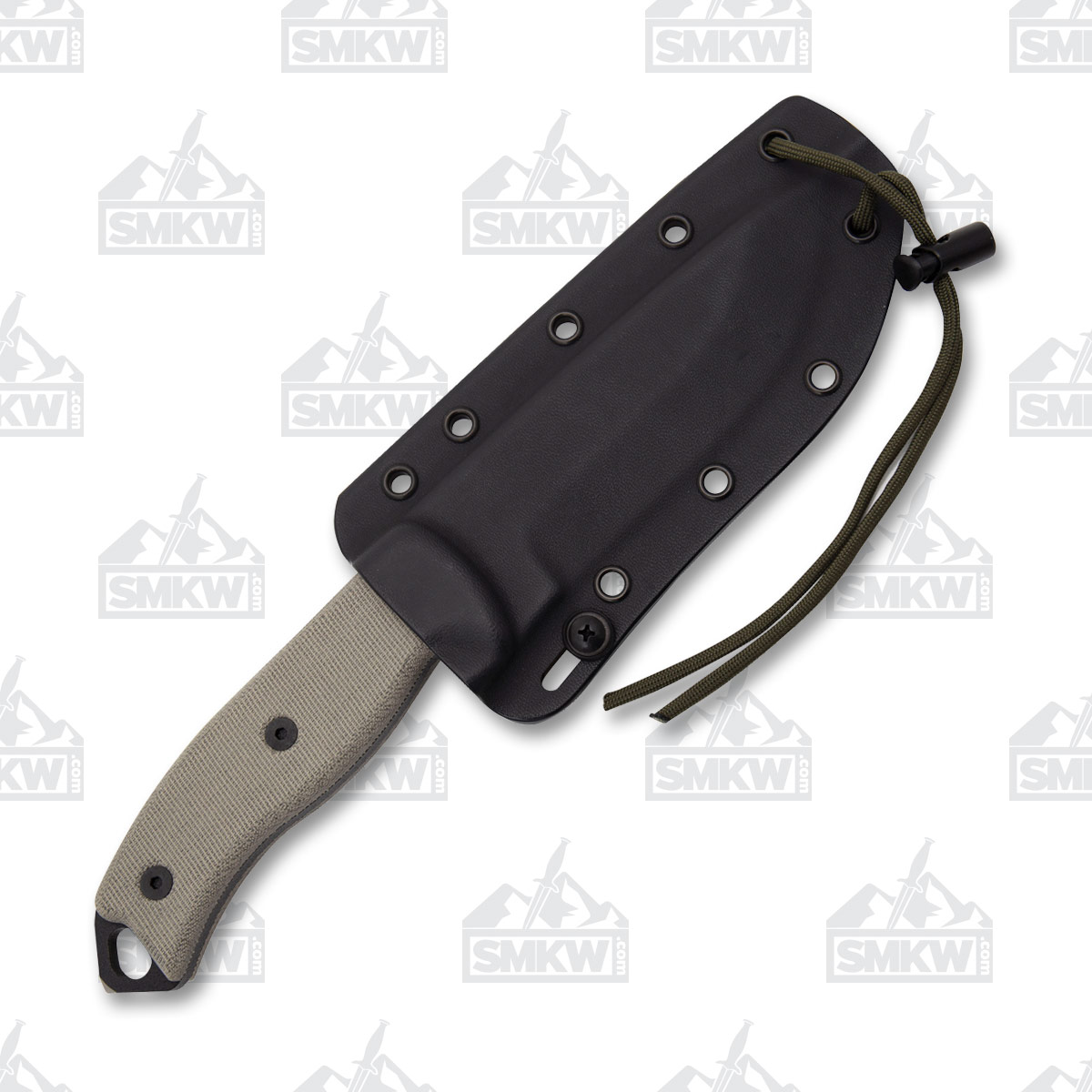 ESEE 5P Fixed Blade Knife Black 1095/Tan Micarta with Black Sheath ESEE5P View 5