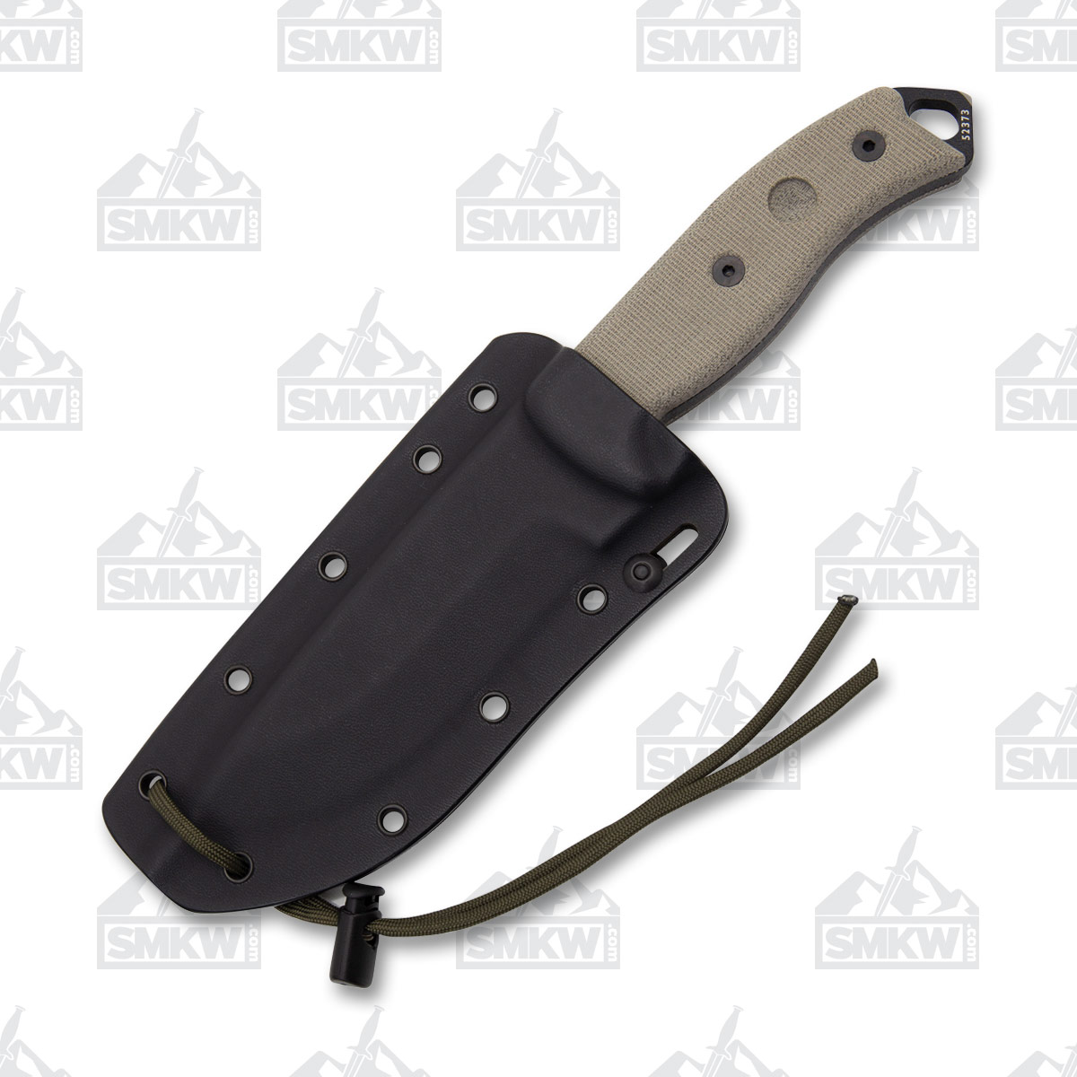 ESEE 5P Fixed Blade Knife Black 1095/Tan Micarta with Black Sheath ESEE5P View 4