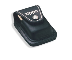 Zippo Leather Lighter Sheath Black Clip ZPLPLBK View 3