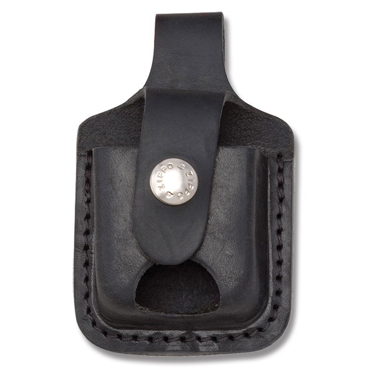 Zippo Leather Lighter Sheath Black Notch ZPLPTBK View 1