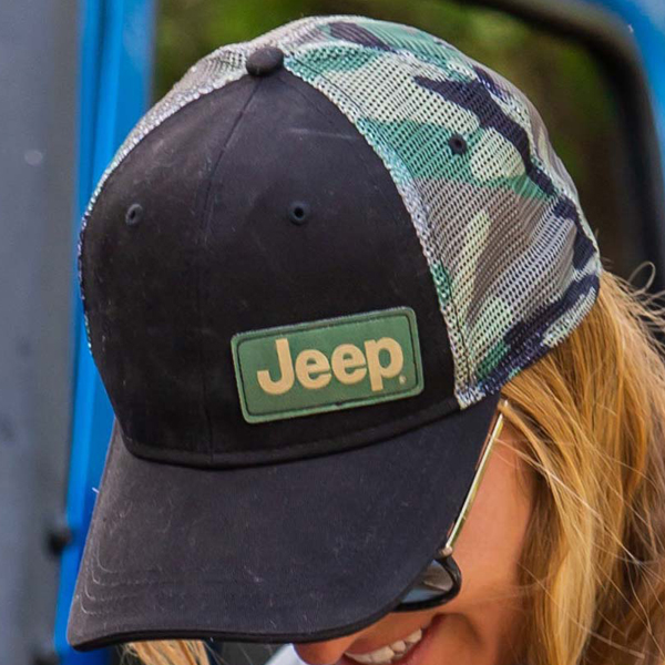 Buck Wear Jeep Logo Cap Woodland Camo BW9172 View 2
