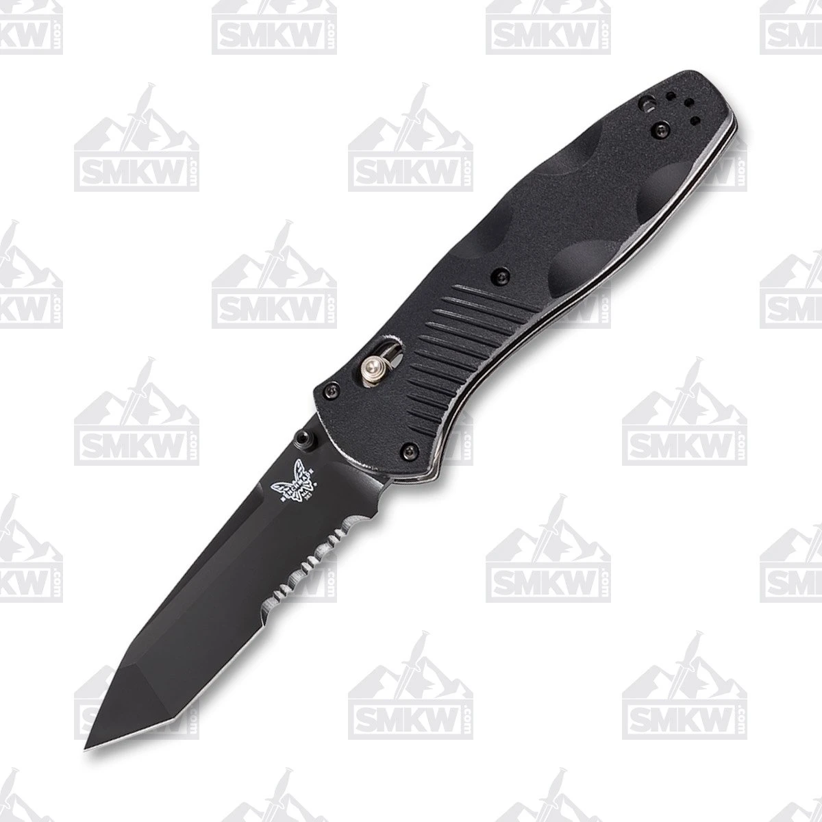 Benchmade Barrage Folding Knife 3.6in Partially Serrated Assisted Tanto BM583SBK View 1