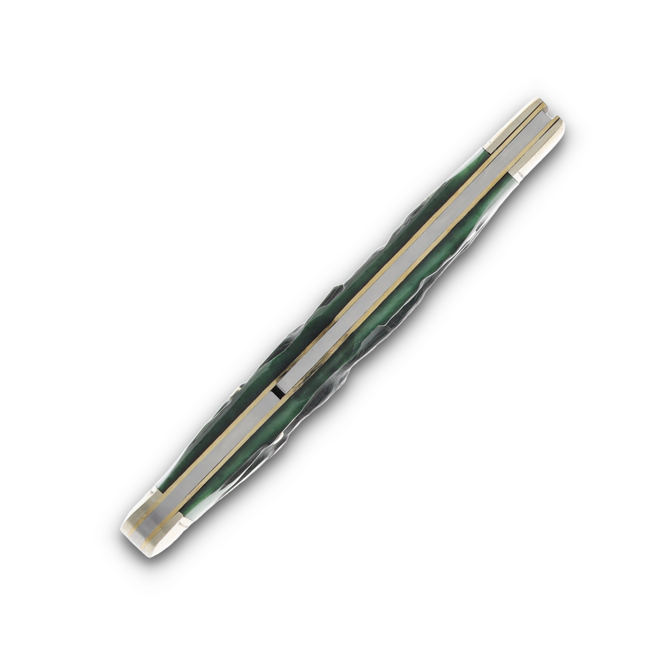 Marble's Green Stag Bone Swing Guard Folding Knife MR190 View 7