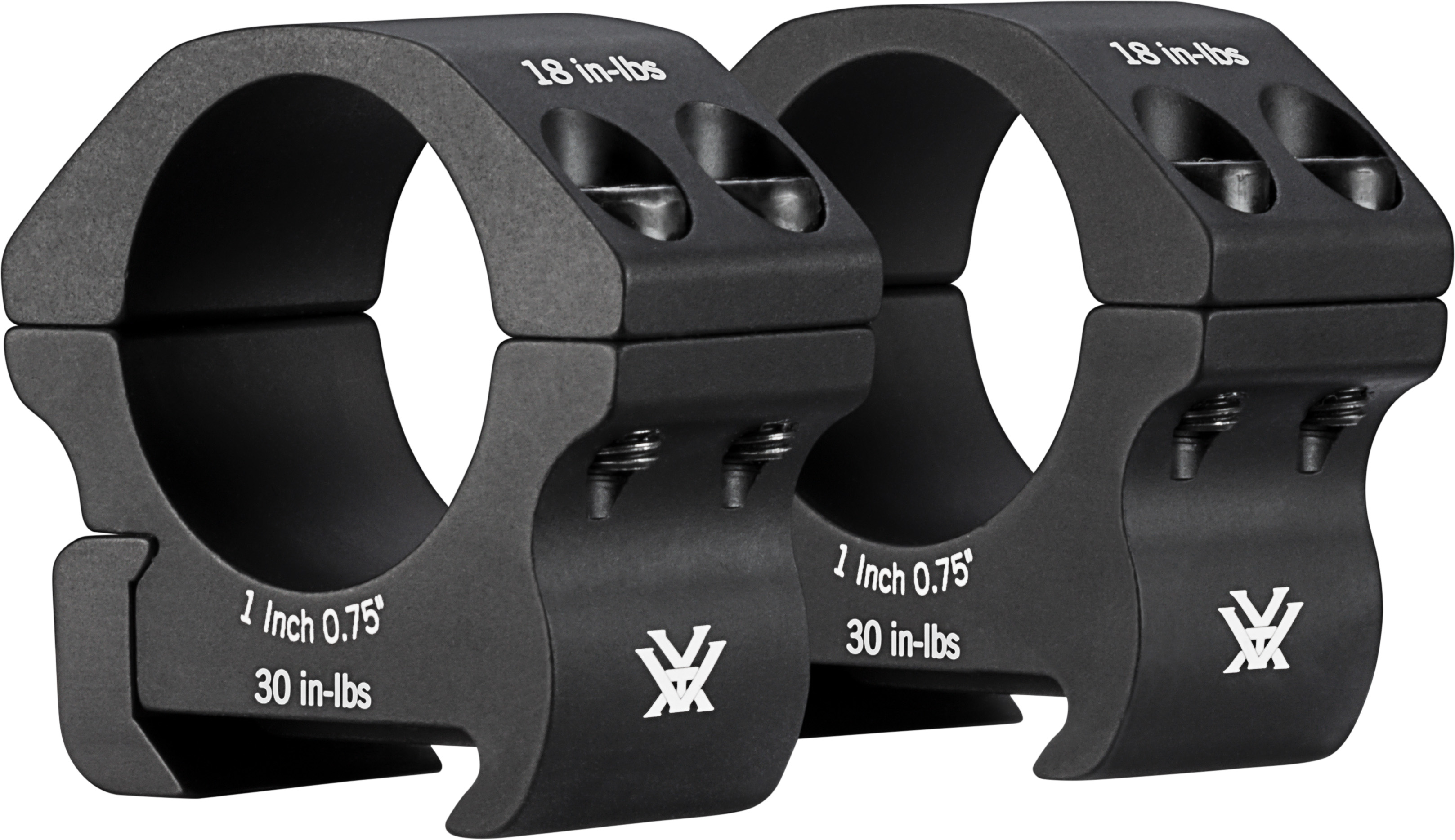 Vortex Pro Series 1in Rings Low 0.75in – Precision Mounts PR1-L View 1