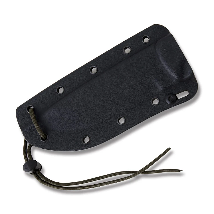 ESEE 5S Fixed Blade Knife Partially Serrated Black Carbon Steel/Tan Micarta ESEE5S View 6