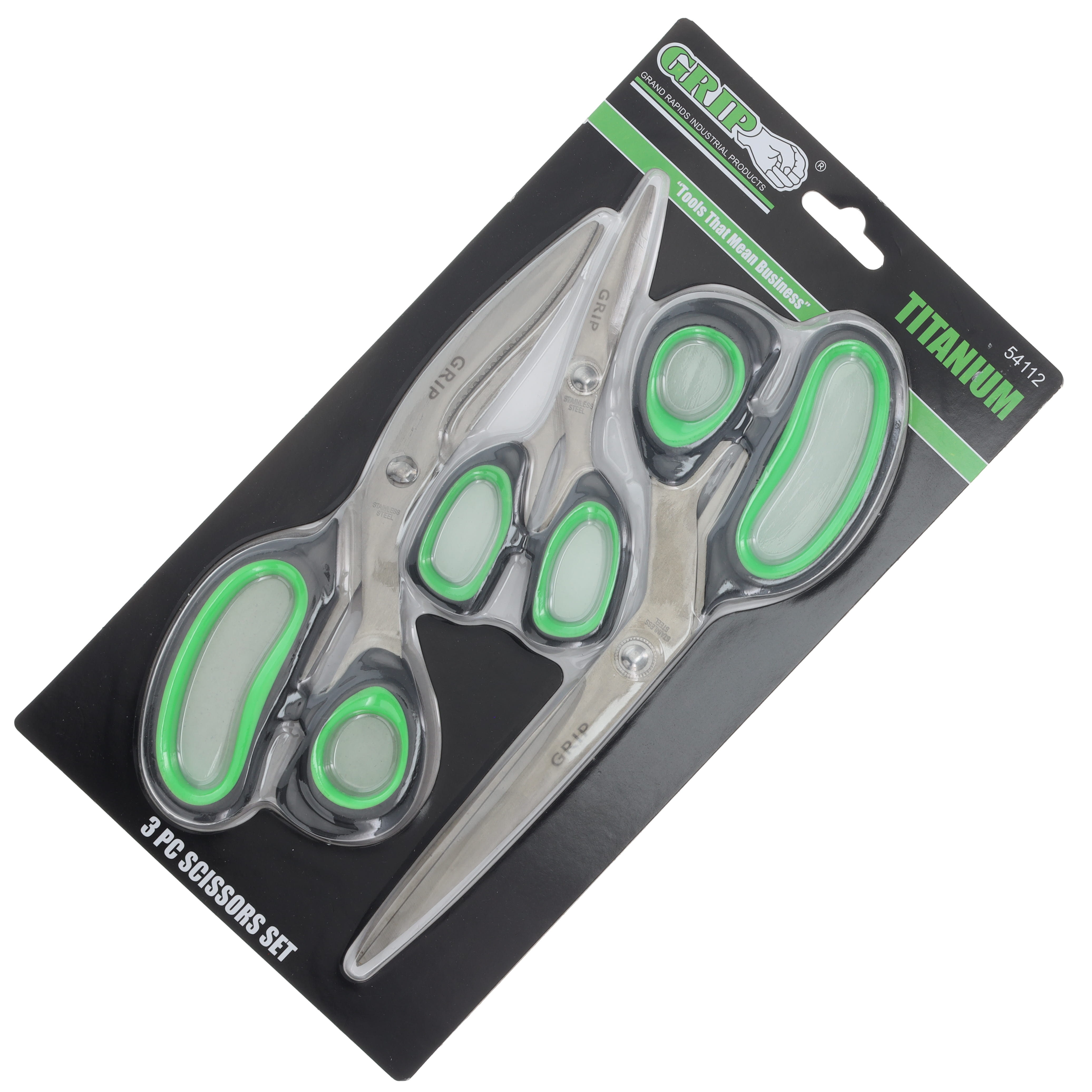 GRIP 3 Piece Titanium Scissors Set GRIP54112 View 3