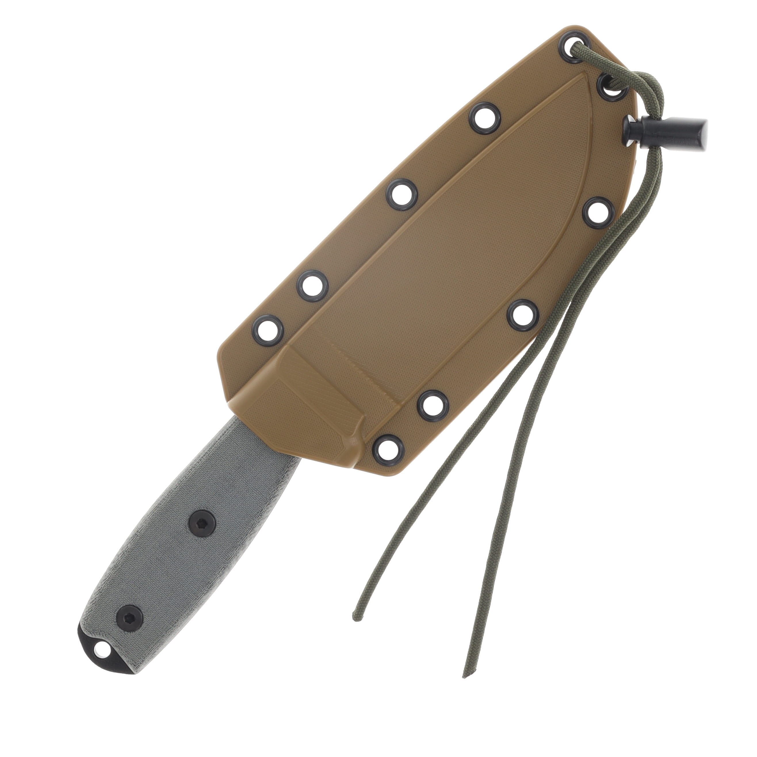 ESEE Knives ESEE 4P Fixed Blade Gray Micarta 4.5in Plain Edge Knife ESEE4P View 4