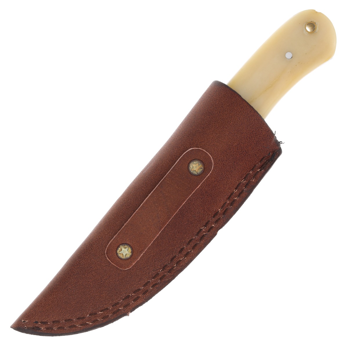Chipaway Cutlery The Chief Fixed Blade Hunting Knife Natural Bone 4.5 Inch Plain FRCW501WSB View 8